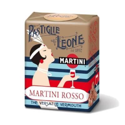 Pastiglie Leone Martini Rosso scatoletta 30 gr. caramelle